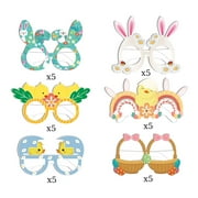 YIMWNYI 30 Pack Paper Party Glasses for Adults and Kids – Funny Novelty Glasses for Birthday, Holiday Parties, Easter, Luau, Summer Events, and Photo Booth Props